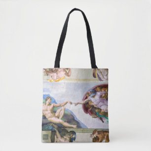 Tote Bag Michelangelo - Création d'Adam, Chapelle Sixtine