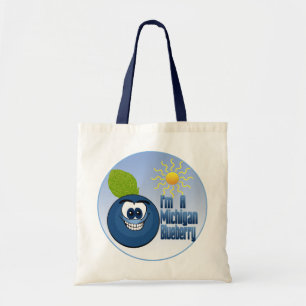 Tote Bag Michigan Blueberry