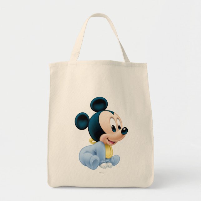 Tote Bag Mickey bébé | Pyjamas bleus (Devant)