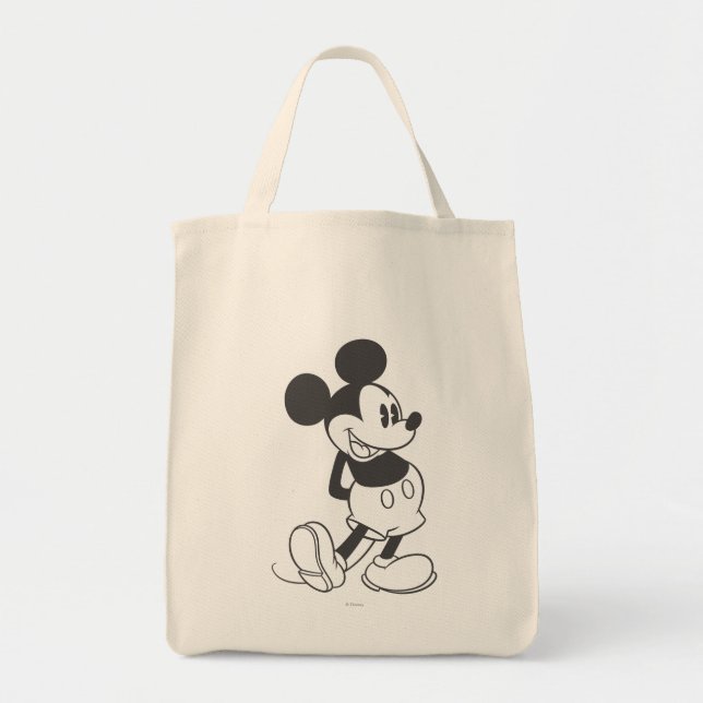 Tote Bag Mickey classique | Noir et blanc (Devant)