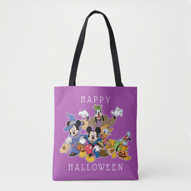Tote Bag Mickey et amis d'Halloween (Devant)