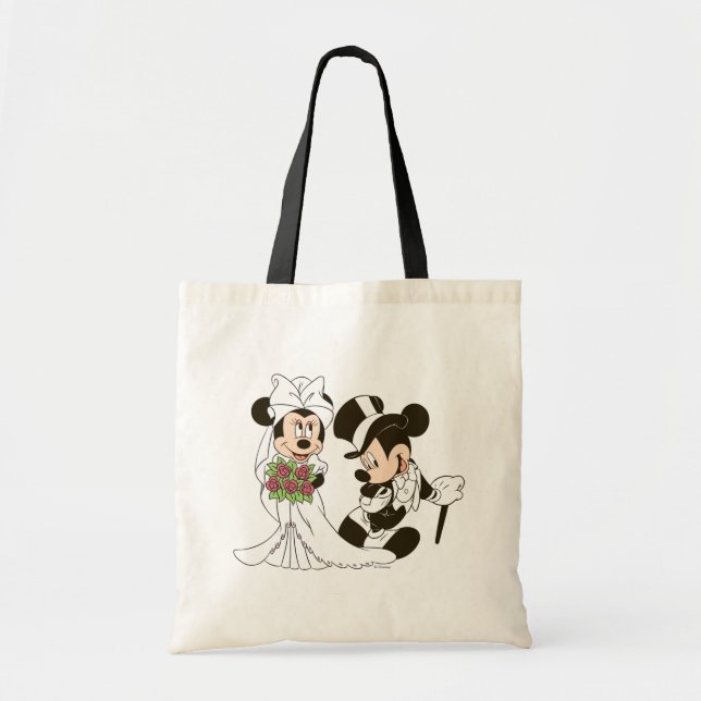 Tote Bag Mickey et Minnie Mariage | Se marier (Devant)