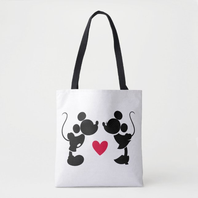 Tote Bag Mickey et Minnie Mariage | Silhouette (Devant)