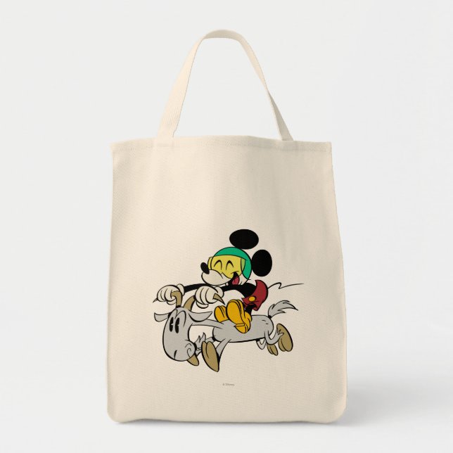 Tote Bag Mickey français | Joyeux sur Vespa (Devant)