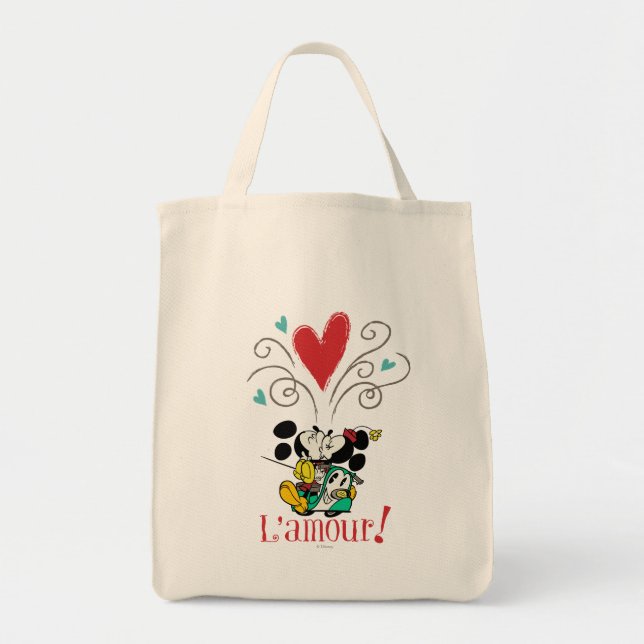 Tote Bag Mickey français | L'amour (Devant)