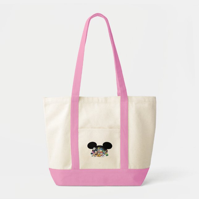 Tote Bag Mickey & Friends | Groupe dans Mickey Ears (Devant)