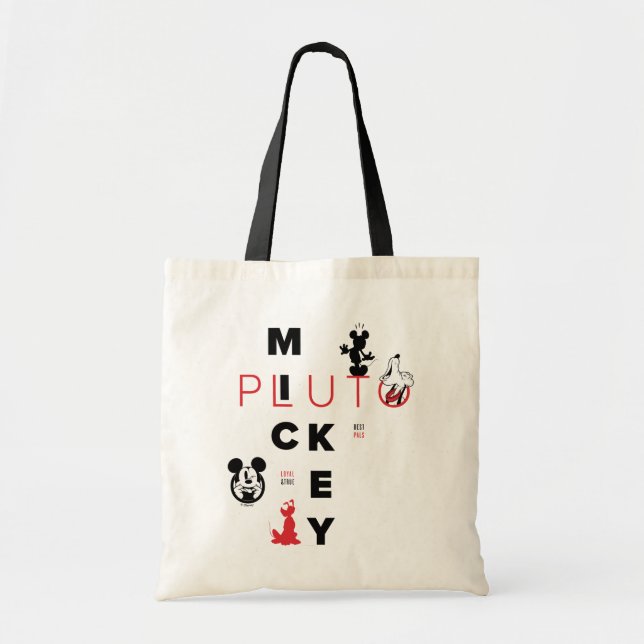 Tote Bag Mickey & Friends | Mickey & Pluto Best Pals (Devant)