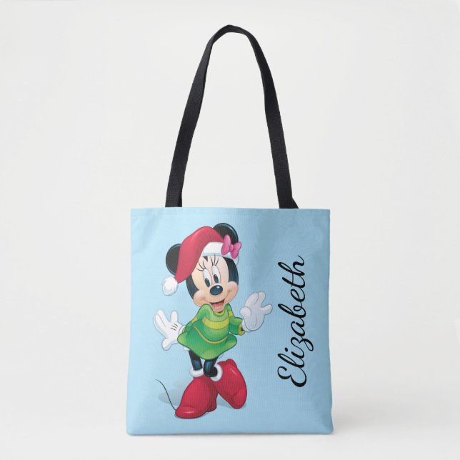 Tote Bag Mickey & Friends | Minnie Vêtue Pour Noël (Devant)