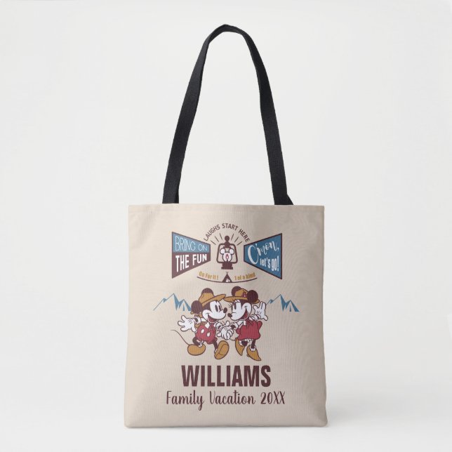 Tote Bag Mickey & Minnie | Amusez-vous bien (Devant)