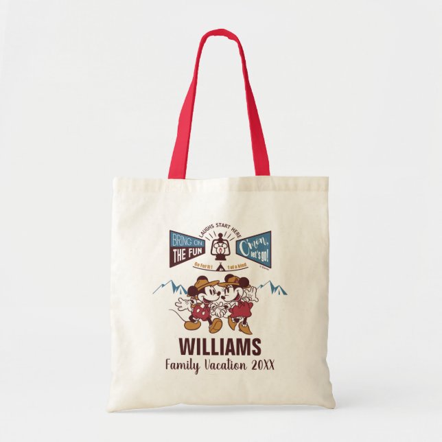 Tote Bag Mickey & Minnie | Amusez-vous bien (Devant)