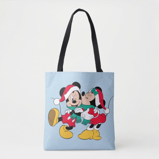 Tote Bag Mickey & Minnie | Christmas Kisses (Devant)