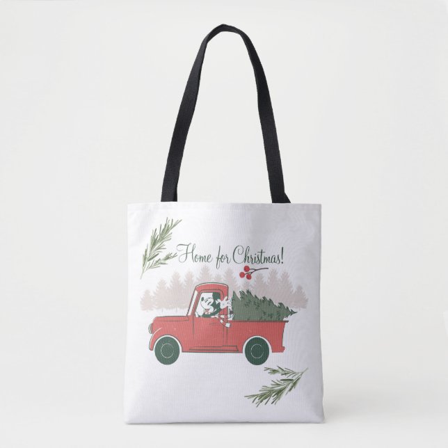 Tote Bag Mickey Mouse | Accueil pour Noël (Devant)