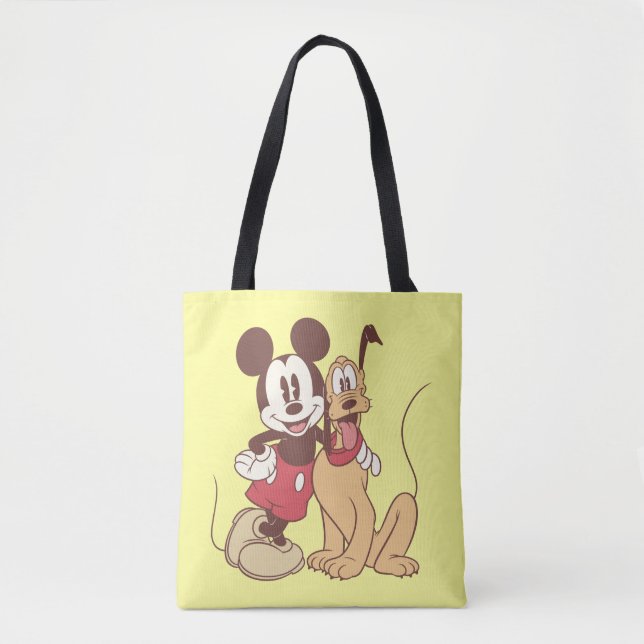 Tote Bag Mickey Mouse et Pluto (Devant)