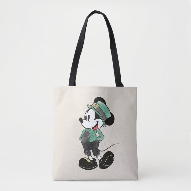 Tote Bag Mickey Mouse | Fête de l'aquarelle St. Patrick (Devant)