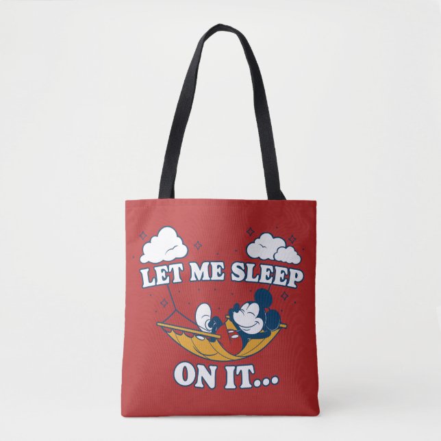 Tote Bag Mickey Mouse Hammock "Let Me Sleep On It…" (Devant)
