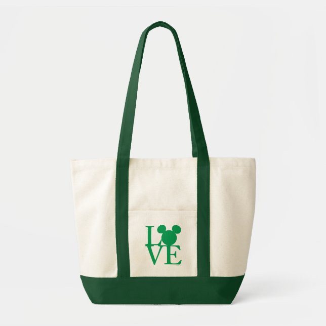 Tote Bag Mickey Mouse LOVE | Saint Patrick's Day (Devant)