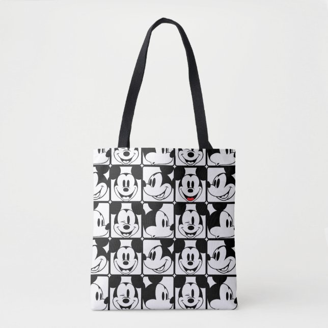 Tote Bag Mickey Mouse | Motif de grille (Devant)