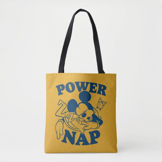 Tote Bag Mickey Mouse Power Nap (Devant)