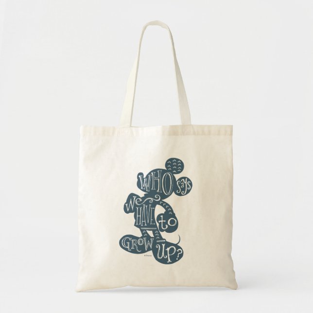 Tote Bag Mickey | Qui Dit Que Nous Devons Croître ? (Devant)