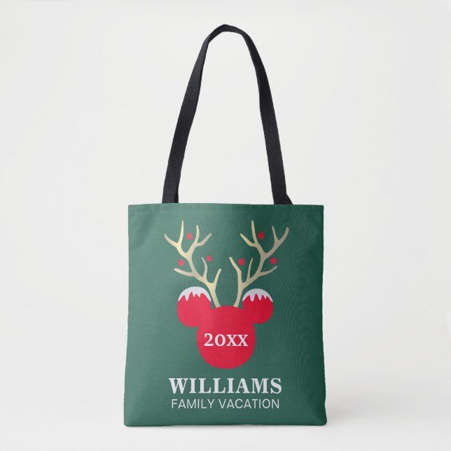 Tote Bag Mickey | Vacances en famille de Noël (Devant)