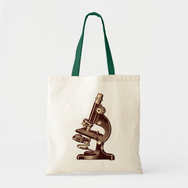 Tote Bag Microscope vintage (Devant)