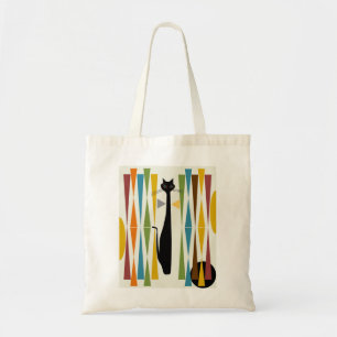 Tote Bag MidMod Art Cat 2