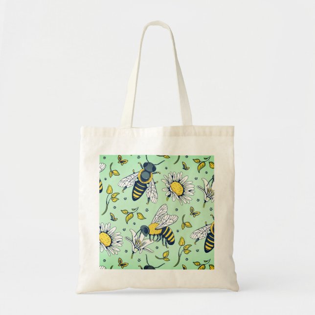 Tote Bag Miel beaucoup d'abeilles Motif (Devant)