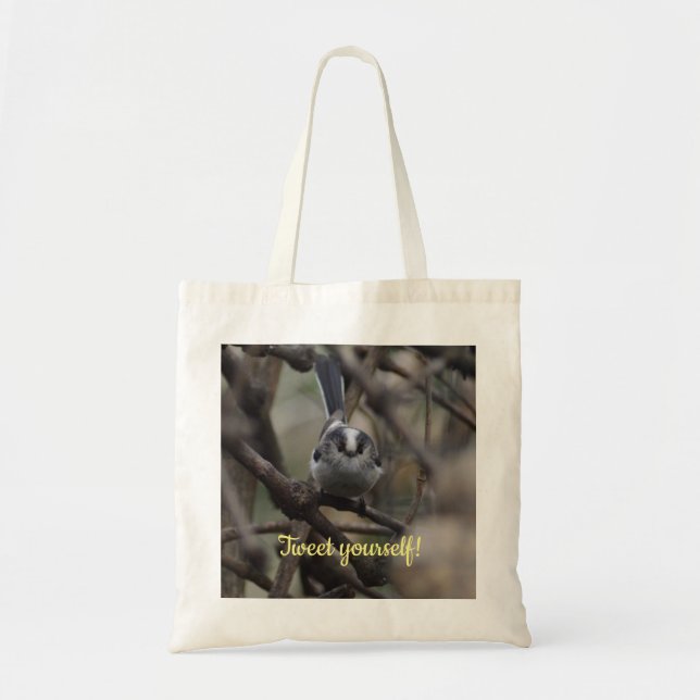 Tote Bag Mignolette long coude ttit oiseau tweet vous-même  (Devant)