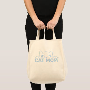 Tote Bag Mignon design simple femme amateur de chat noir ma