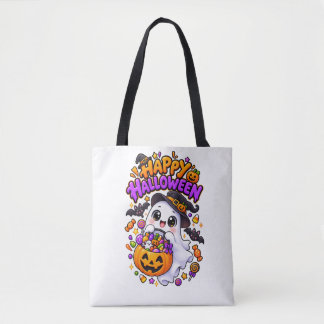 Tote Bag Mignon fantôme de Halloween bonbon citrouille