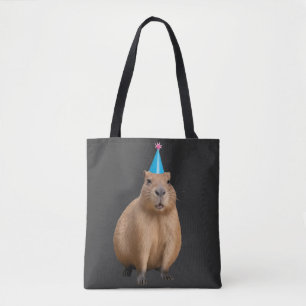 Tote Bag Mignon Illustration de Capybara Kawaii Esthétique