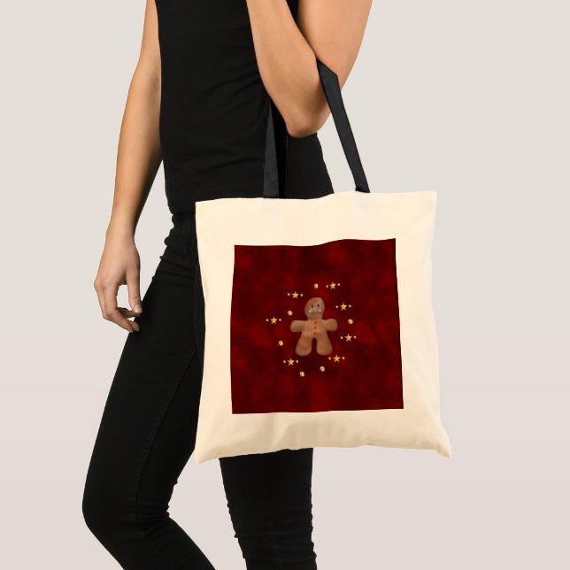 Tote Bag Mignonne Brown pain d'épices homme Noël (Devant (produit))