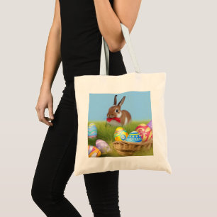 Tote Bag Mignonne Bunnyfor Pâques pour une humeur positive