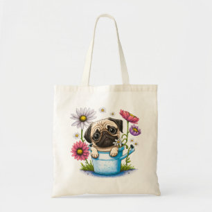 Tote Bag Mignonne Carlin Chien Chien Marguerite Carlins de 