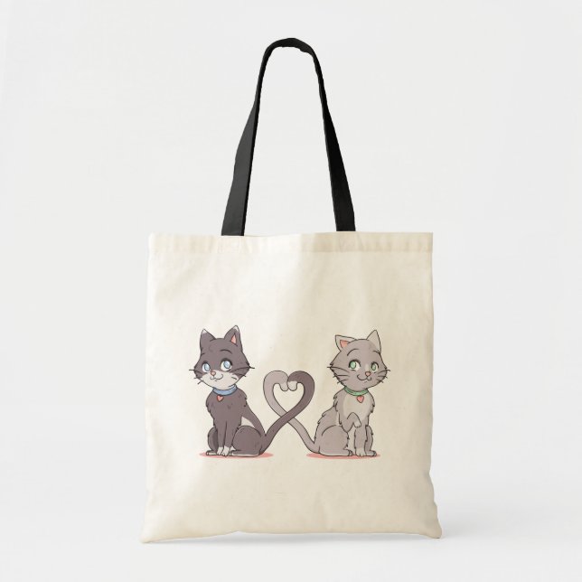 Tote Bag Mignonne Crazy Chat Lady Funny Kitty Lover Kitten  (Devant)