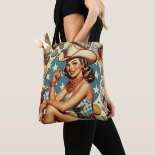 Tote Bag Mignonne fille Vintage