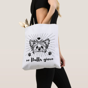 Tote Bag Mignonne Yorkshire Terrier Pas De Fluffs Donné Mèm