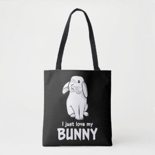 Tote Bag Mignons Lapins J'Aime Mon Lapin
