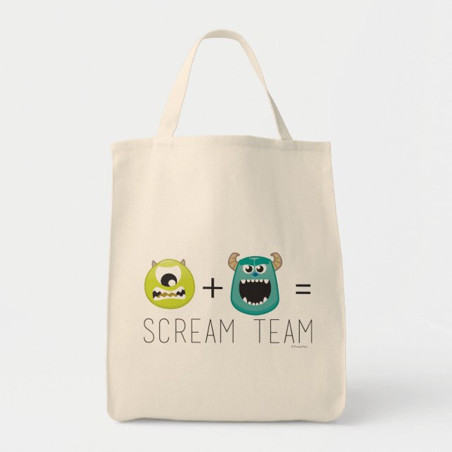 Tote Bag Mike+Sulley=Équipe de cris (Devant)
