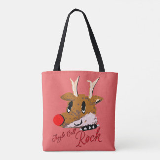 Tote Bag Mikitiez jinglebellrock punk gothmas reindeer
