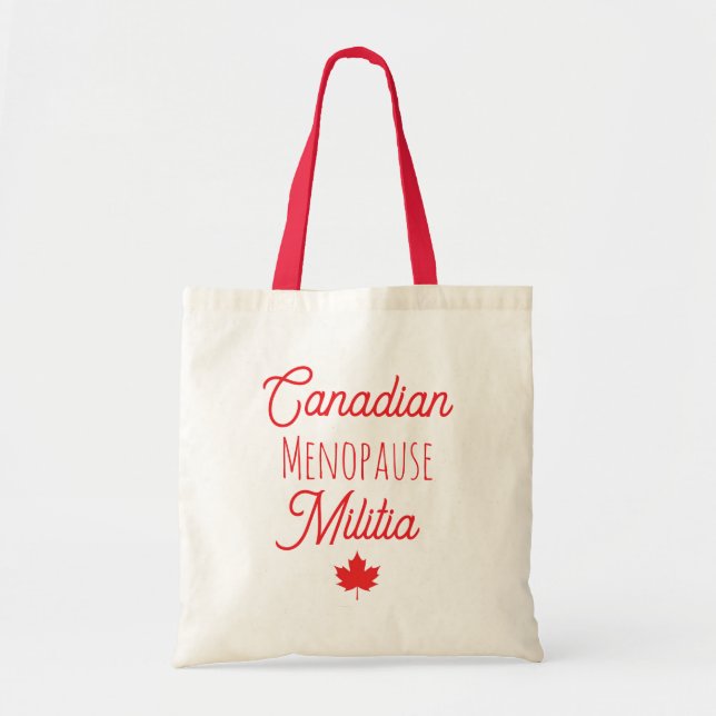 Tote Bag Milice canadienne de la ménopause Fourre-tout (Devant)