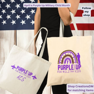 Tote Bag Militaire personnalisé - Violet Up Militaire Enfan