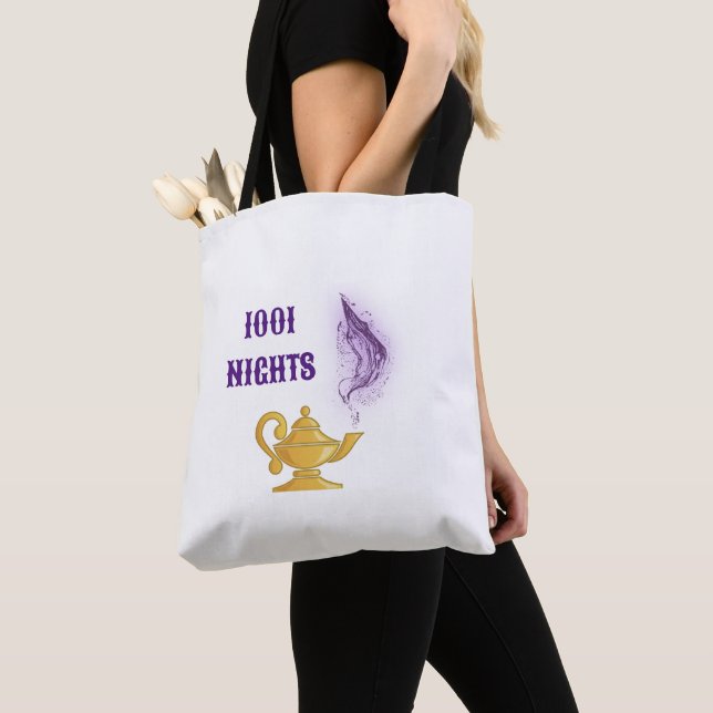 Tote Bag Mille et une nuits Aladdin Génie Magique (De près)