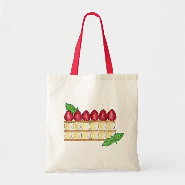 Tote Bag Mille Feuille Français Pâtisserie (Devant)