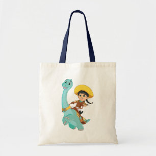 Tote Bag Min & Clover Joyeux Cowgirl & Brontosaurus Ride