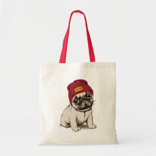 Tote Bag Mini carlin de hippie de chiot