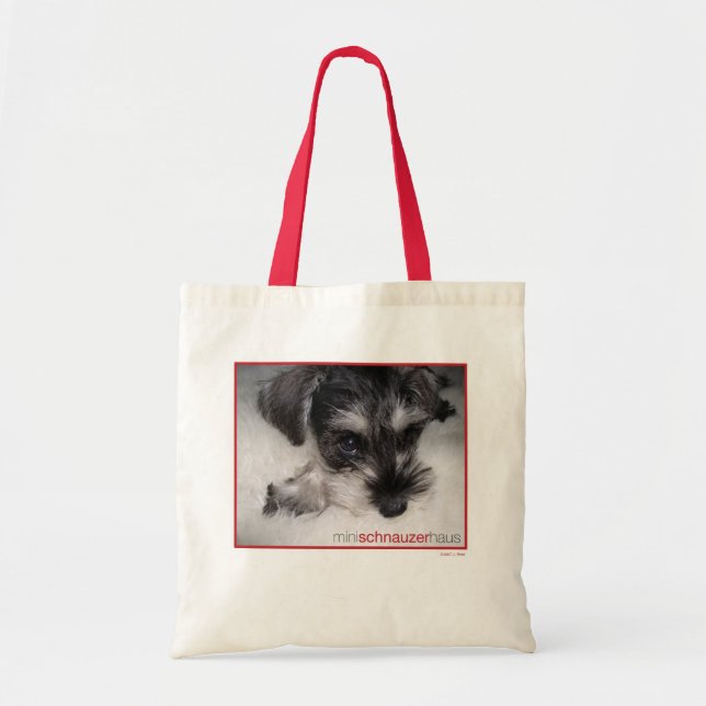 Tote Bag Mini chiot de Schnauer (Devant)