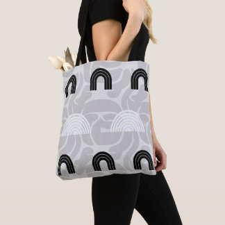 Tote Bag Minimalist Mixed Boho Arches