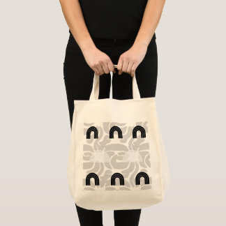 Tote Bag Minimalist Mixed Boho Arches