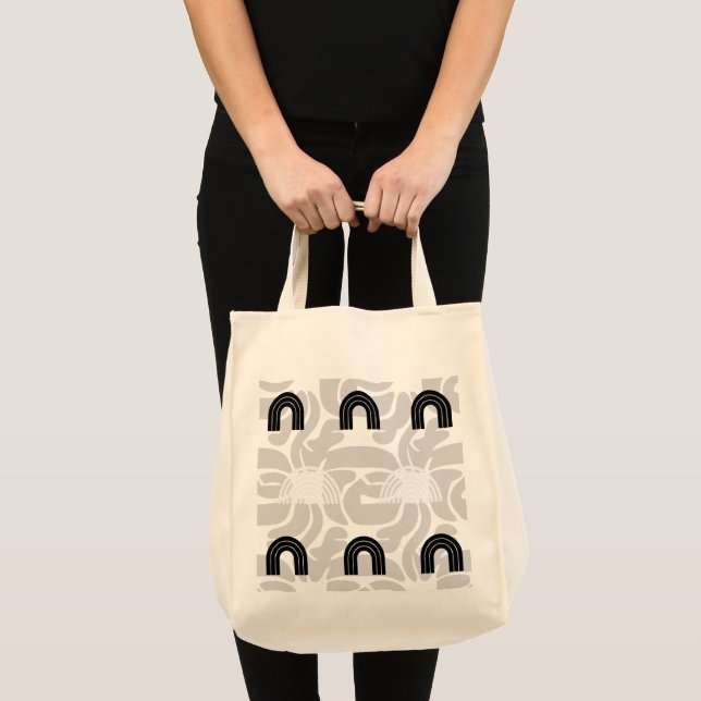 Tote Bag Minimalist Mixed Boho Arches (Devant (produit))
